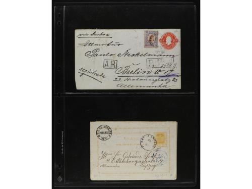 ✉ BRASIL. 1870-1899. Lot of 56 covers and postal stationary.