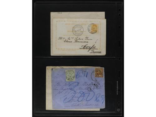 ✉ BRASIL. 1870-1899. Lot of 56 covers and postal stationary.