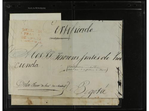 ✉ COLOMBIA. 1800-18875. Collection of 31 pre-stamp covers. E