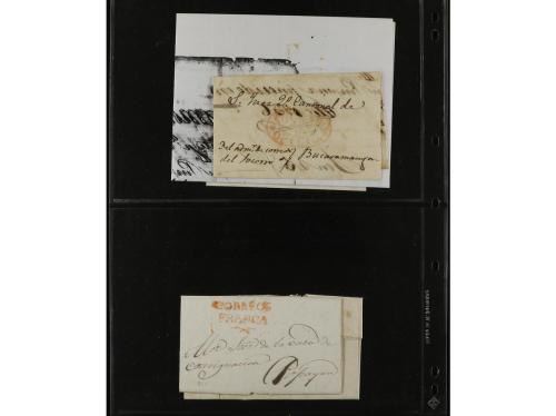 ✉ COLOMBIA. 1800-18875. Collection of 31 pre-stamp covers. E