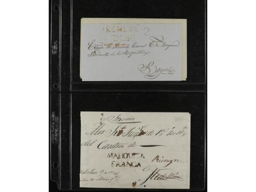 ✉ COLOMBIA. 1800-18875. Collection of 31 pre-stamp covers. E