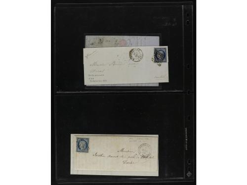FRANCIA. 1850-1920. Lot of 109 covers and cards.