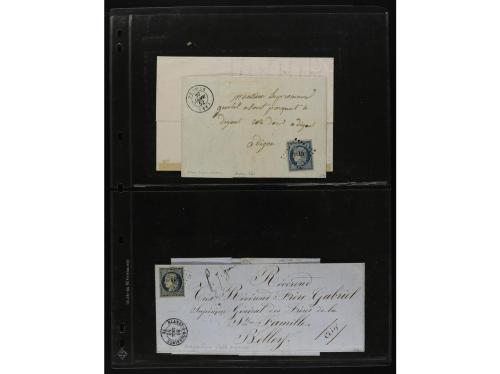 FRANCIA. 1850-1920. Lot of 109 covers and cards.