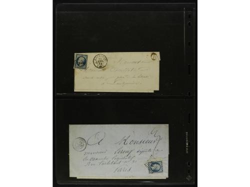 FRANCIA. 1850-1920. Lot of 109 covers and cards.