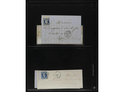 FRANCIA. 1850-1920. Lot of 109 covers and cards.