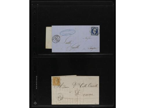 FRANCIA. 1850-1920. Lot of 109 covers and cards.