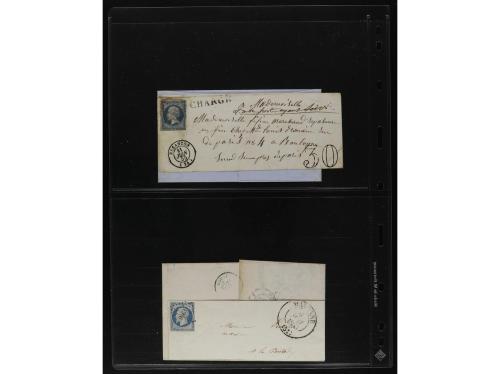 FRANCIA. 1850-1920. Lot of 109 covers and cards.