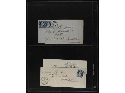 FRANCIA. 1850-1920. Lot of 109 covers and cards.