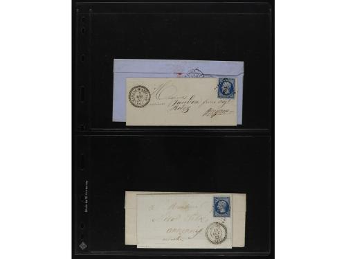FRANCIA. 1850-1920. Lot of 109 covers and cards.