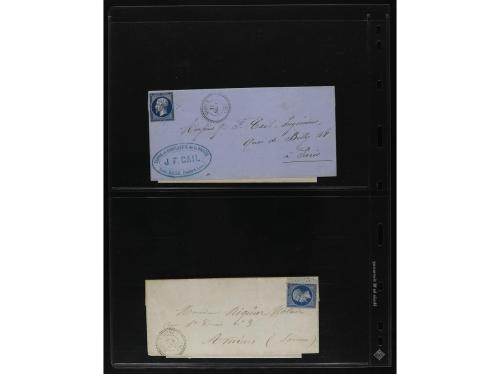 FRANCIA. 1850-1920. Lot of 109 covers and cards.