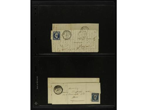 FRANCIA. 1850-1920. Lot of 109 covers and cards.