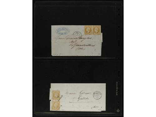 FRANCIA. 1850-1920. Lot of 109 covers and cards.