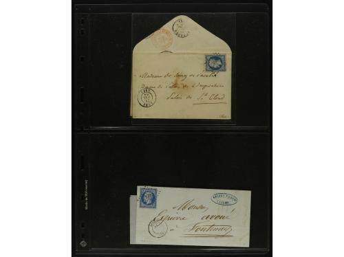 FRANCIA. 1850-1920. Lot of 109 covers and cards.