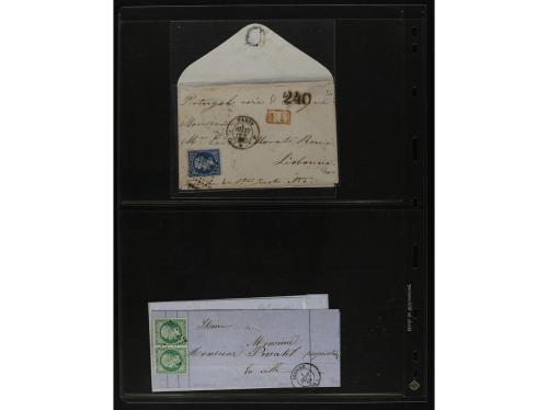 FRANCIA. 1850-1920. Lot of 109 covers and cards.