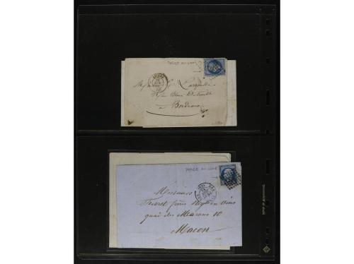 FRANCIA. 1850-1920. Lot of 109 covers and cards.