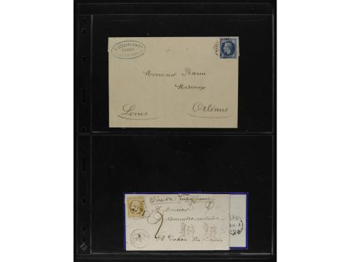 FRANCIA. 1850-1920. Lot of 109 covers and cards.