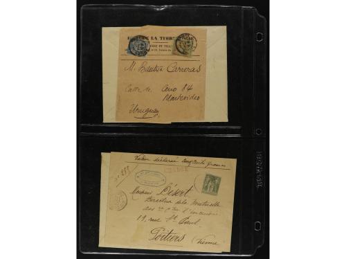 FRANCIA. 1850-1920. Lot of 109 covers and cards.