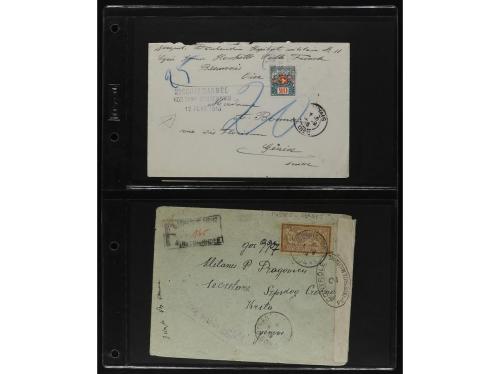 FRANCIA. 1850-1920. Lot of 109 covers and cards.