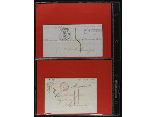 GUADALUPE. 1824-1867. Lot of covers. 