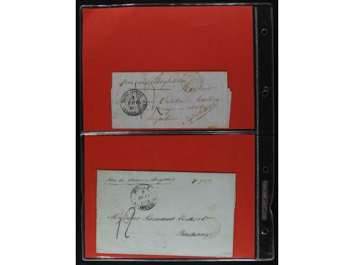 GUADALUPE. 1824-1867. Lot of covers. 