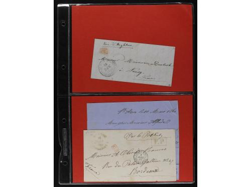 GUADALUPE. 1824-1867. Lot of covers. 