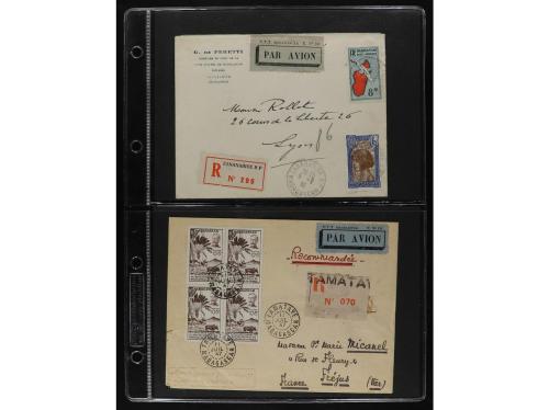 ✉ MADAGASCAR. Lot of 19 covers. 