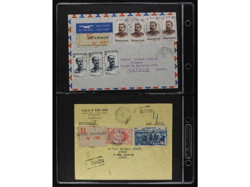 ✉ MADAGASCAR. Lot of 19 covers. 