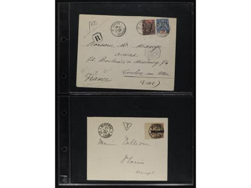 SENEGAL. 1860-1930. Lot of 18 covers. 
