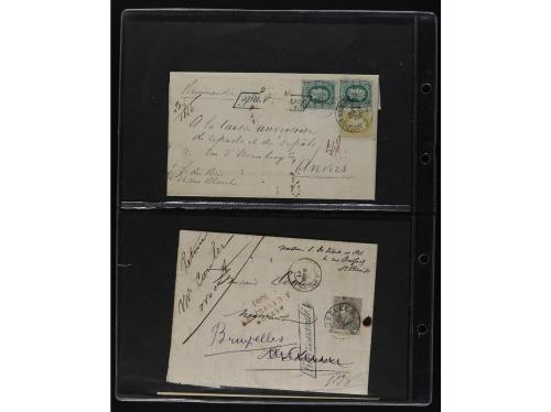 ✉ BELGICA. 1872-81. Lot of 29 Registered Covers. 
