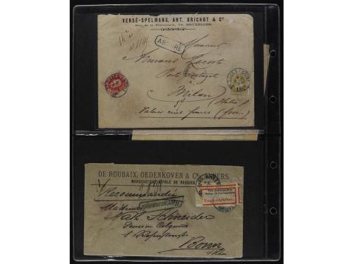 ✉ BELGICA. 1872-81. Lot of 29 Registered Covers. 