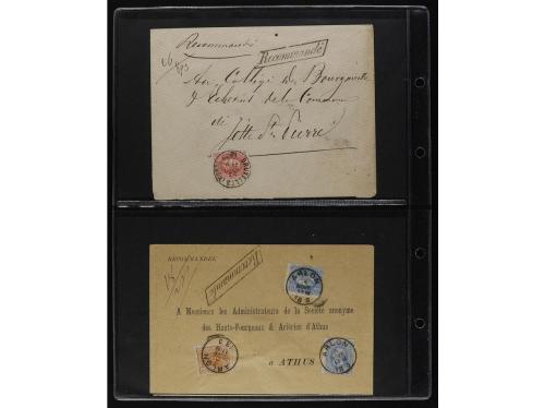 ✉ BELGICA. 1872-81. Lot of 29 Registered Covers. 