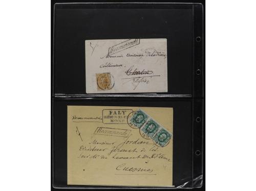 ✉ BELGICA. 1872-81. Lot of 29 Registered Covers. 