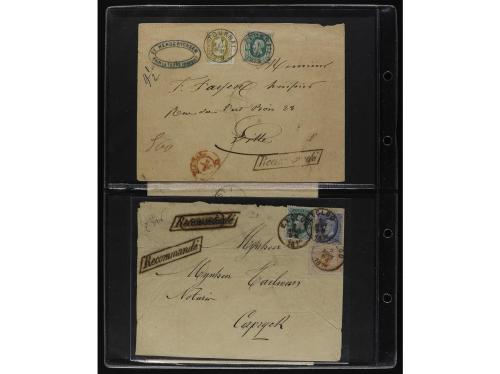 ✉ BELGICA. 1872-81. Lot of 29 Registered Covers. 