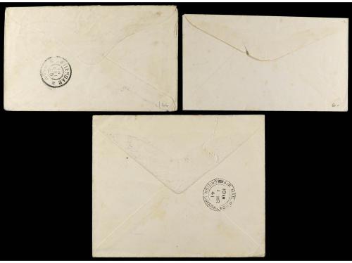 ✉ GRENADA: GRENADINAS. 1905-40. 3 postage due cards. 