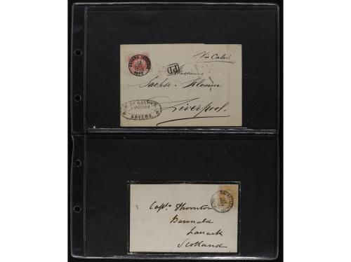 ✉ BELGICA. 1871-79. Lot of 31 covers foreign destinations. 