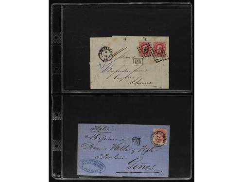 ✉ BELGICA. 1871-79. Lot of 31 covers foreign destinations. 