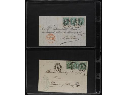 ✉ BELGICA. 1871-79. Lot of 31 covers foreign destinations. 