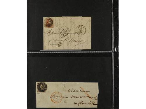 ✉ BELGICA. 1851-65. Lot of 14 covers. 