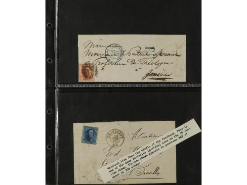✉ BELGICA. 1851-65. Lot of 14 covers. 