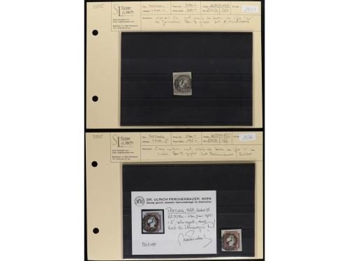 PORTUGAL. Conjunto de 27 fichas de subasta, solo PERÍODO CLÁ