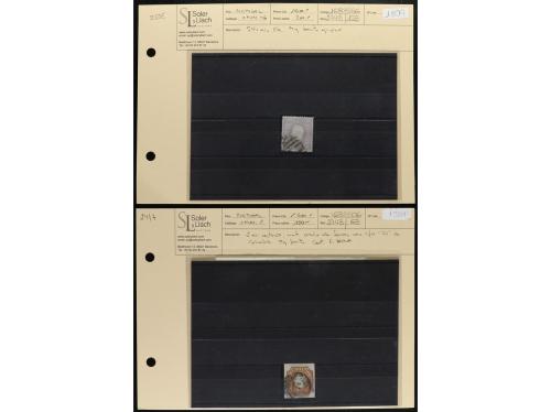 PORTUGAL. Conjunto de 27 fichas de subasta, solo PERÍODO CLÁ