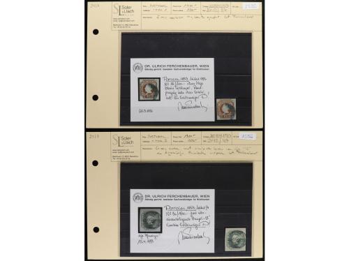 PORTUGAL. Conjunto de 27 fichas de subasta, solo PERÍODO CLÁ