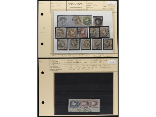 PORTUGAL. Conjunto de 27 fichas de subasta, solo PERÍODO CLÁ