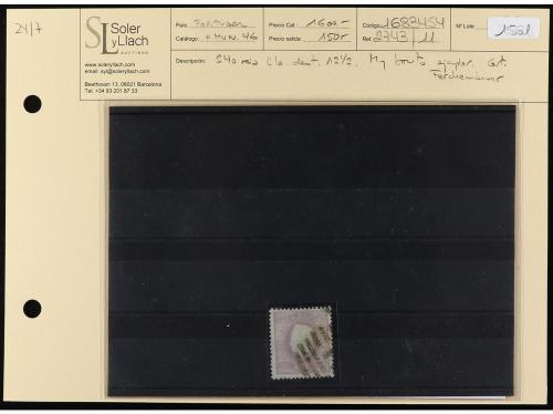 PORTUGAL. Conjunto de 27 fichas de subasta, solo PERÍODO CLÁ