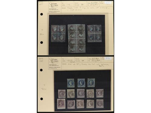 LOTES y COLECCIONES. ESPAÑA. ISABEL II. 1850-1870. Conjunto 