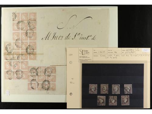 LOTES y COLECCIONES. ESPAÑA. ISABEL II. 1850-1870. Conjunto 