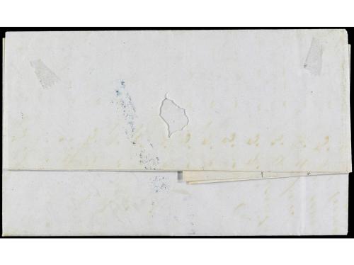 ✉ CUBA. 1851 (24 Agosto). HABANA a CÁRDENAS. Carta completa 