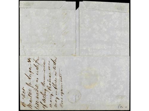 ✉ FILIPINAS. 1856. SYDNEY (Australia) a MANILA. Envuelta cir