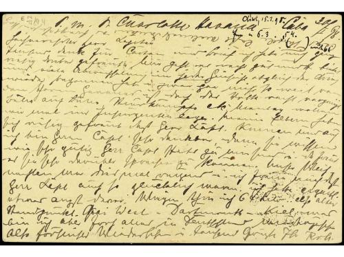 ✉ CUBA. Ed. 34. 1898. HABANA a ALEMANIA. 3 ctvos. castaño ro