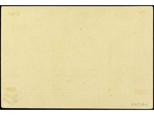 ✉ FILIPINAS. Ed. 1. 50 mils. castaño rojo. RARÍSIMO. 